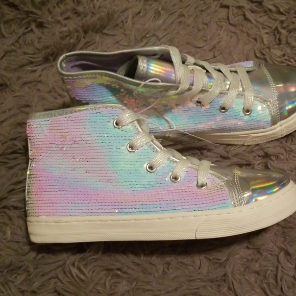 children's place holographic shoes
